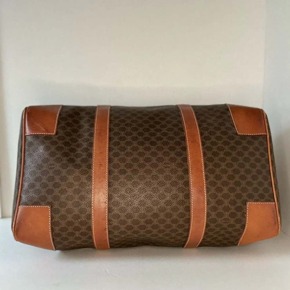 ✈️ Vintage Celine 2000s, 40cm Macadam Luggage Travel Monogram Carryon Keepall - Picture 9 of 16